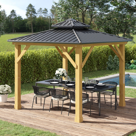 outsunny-3x3m-outdoor-hardtop-gazebo-canopy-with-2-tier-roof-and-solid-wood-frame-outdoor-patio-shelter-for-patio-garden-grey