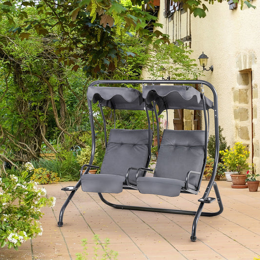 outsunny-canopy-swing-modern-outdoor-relax-chairs-w-2-separate-chairs-cushions-and-removable-shade-canopy-grey