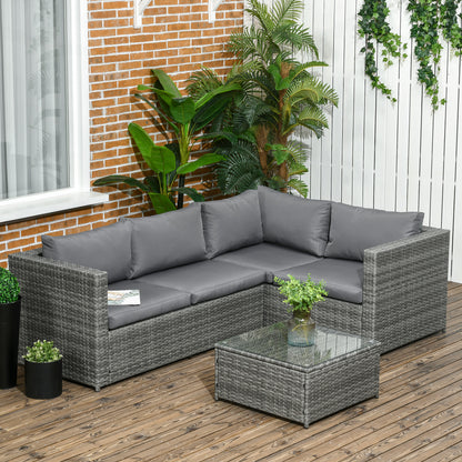 outsunny-3-pieces-rattan-garden-furniture-4-seater-outdoor-patio-corner-sofa-chair-set-with-coffee-table-thick-cushions-grey