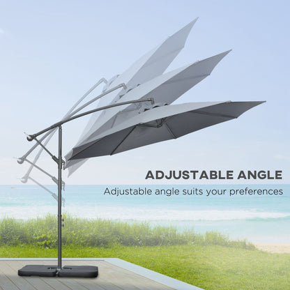 outsunny-3m-garden-parasol-sun-shade-banana-umbrella-cantilever-with-crank-handle-cross-base-dark-grey