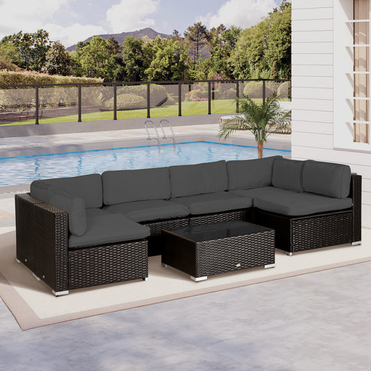 outsunny-garden-rattan-sofa-cushion-polyester-cover-replacement-outdoor-no-cushion-included-dark-grey