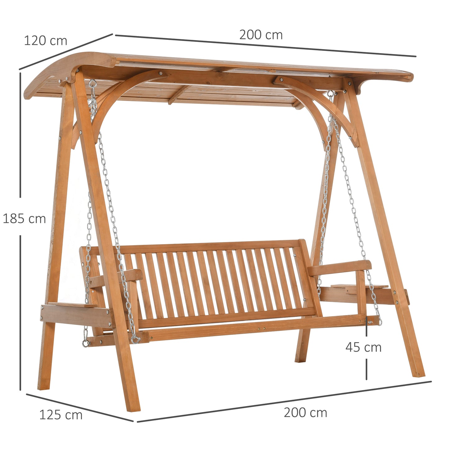 outsunny-3-seater-larch-wood-garden-swing-chair-bench-hammock-lounger-with-wooden-canopy-teak