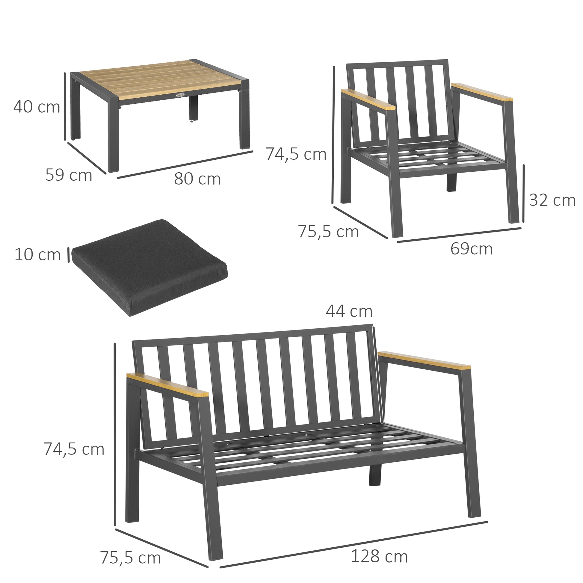 outsunny-4-piece-garden-sofa-set-with-padded-cushions-4-seater-aluminium-outdoor-conversation-furniture-set-with-coffee-table-grey