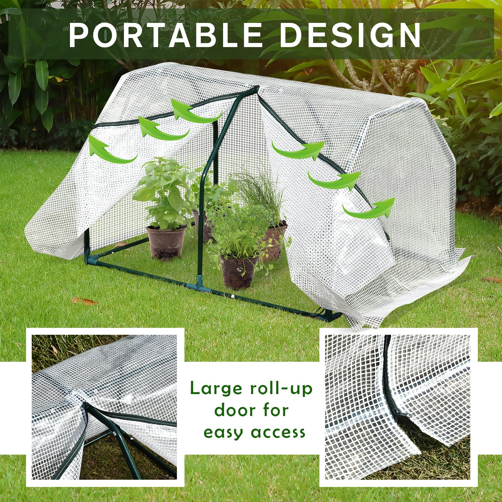 outsunny-mini-greenhouse-portable-garden-greenhouse-metal-frame-grow-house-with-pvc-cover-middle-zip-fastening-99-x-71-x-60-cm-white