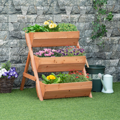 outsunny-3-tier-raised-garden-bed-wooden-elevated-planter-box-kit-66l-for-flower-vegetable-herb-65x75x78cm-brown