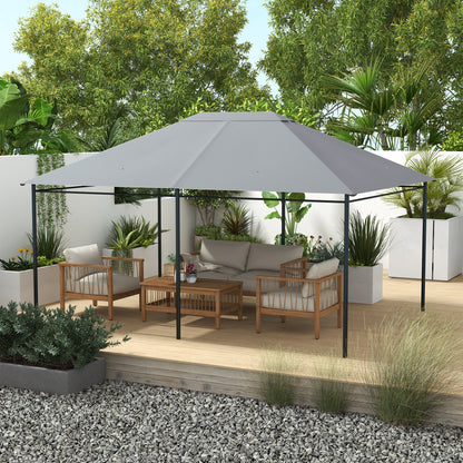 outsunny-3-x-4m-gazebo-canopy-replacement-cover-gazebo-roof-replacement-top-cover-only-light-grey