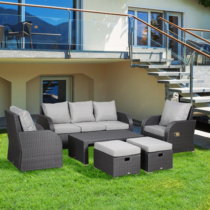 outsunny-7-seater-rattan-garden-furniture-w-coffee-table-footstool-space-saving-patio-wicker-weave-reclining-chair-set-light-grey