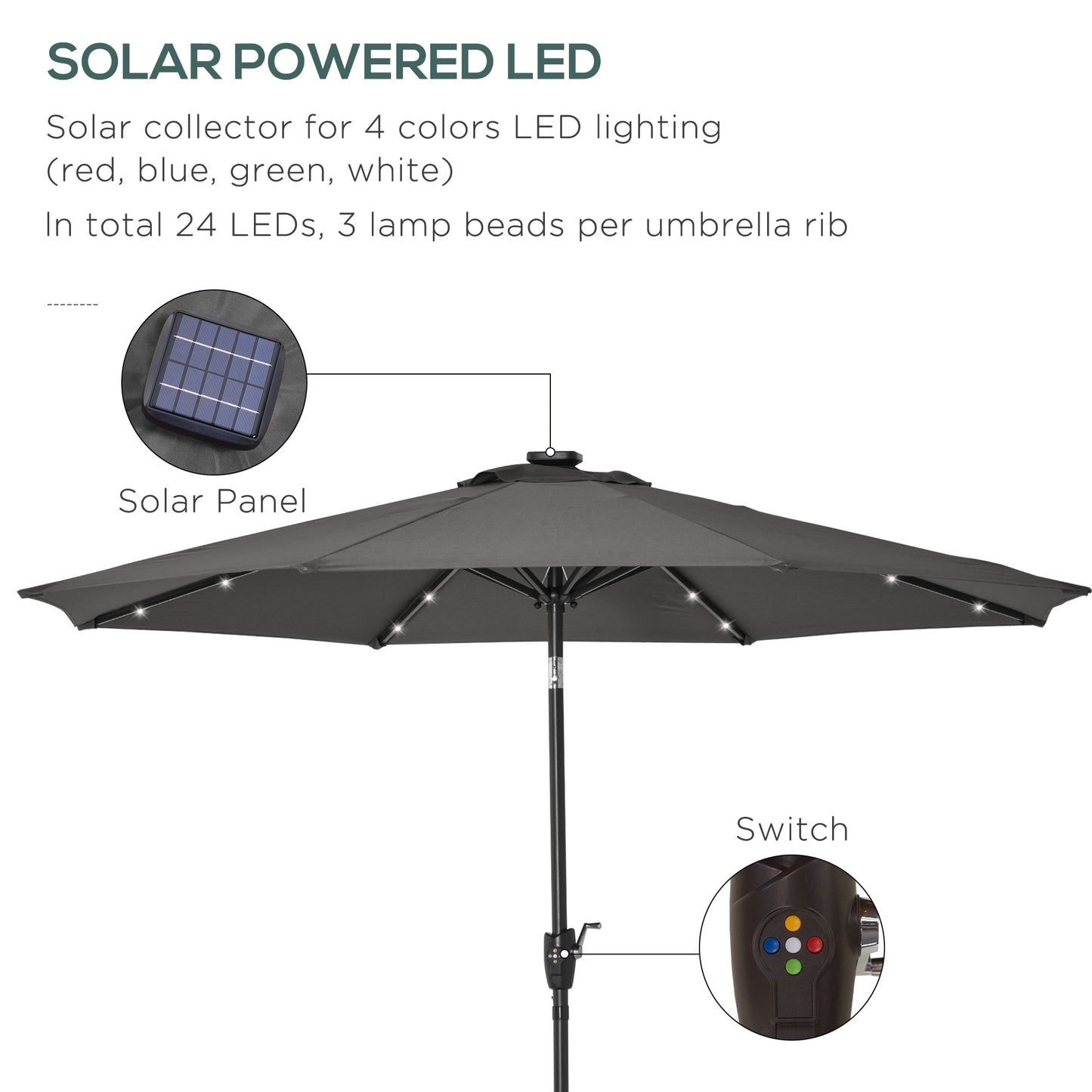 outsunny-garden-24-led-light-parasol-outdoor-tilt-sun-umbrella-patio-club-party-event-manual-sun-shade-w-hand-crank-grey