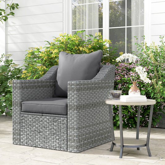 outsunny-1-piece-back-and-seat-cushion-pillow-replacement-patio-chair-cushion-set-for-indoor-outdoor-charcoal-grey