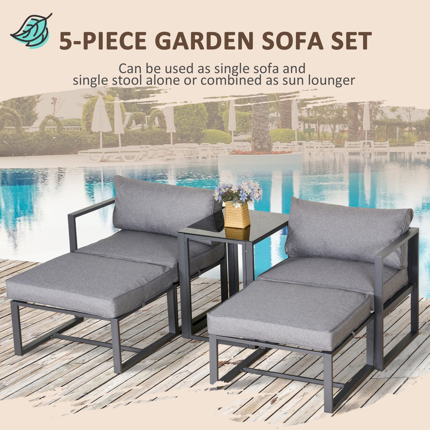 outsunny-5-piece-garden-conversation-set-patio-furniture-set-outdoor-sun-lounger-2-sofas-2-footstools-end-table-with-cushions