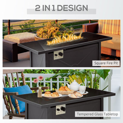 outsunny-propane-gas-fire-pit-table-50000btu-smokeless-firepit-outdoor-patio-heater-with-tempered-glass-tabletop-cover-109cm-x-56cm-x-64cm-black