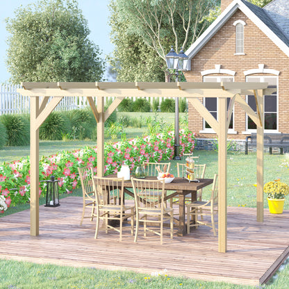 outsunny-3-6-x-3m-wooden-garden-pergola-kit-decorative-outdoor-gazebo-shelter-for-climbing-vines-flowers-natural