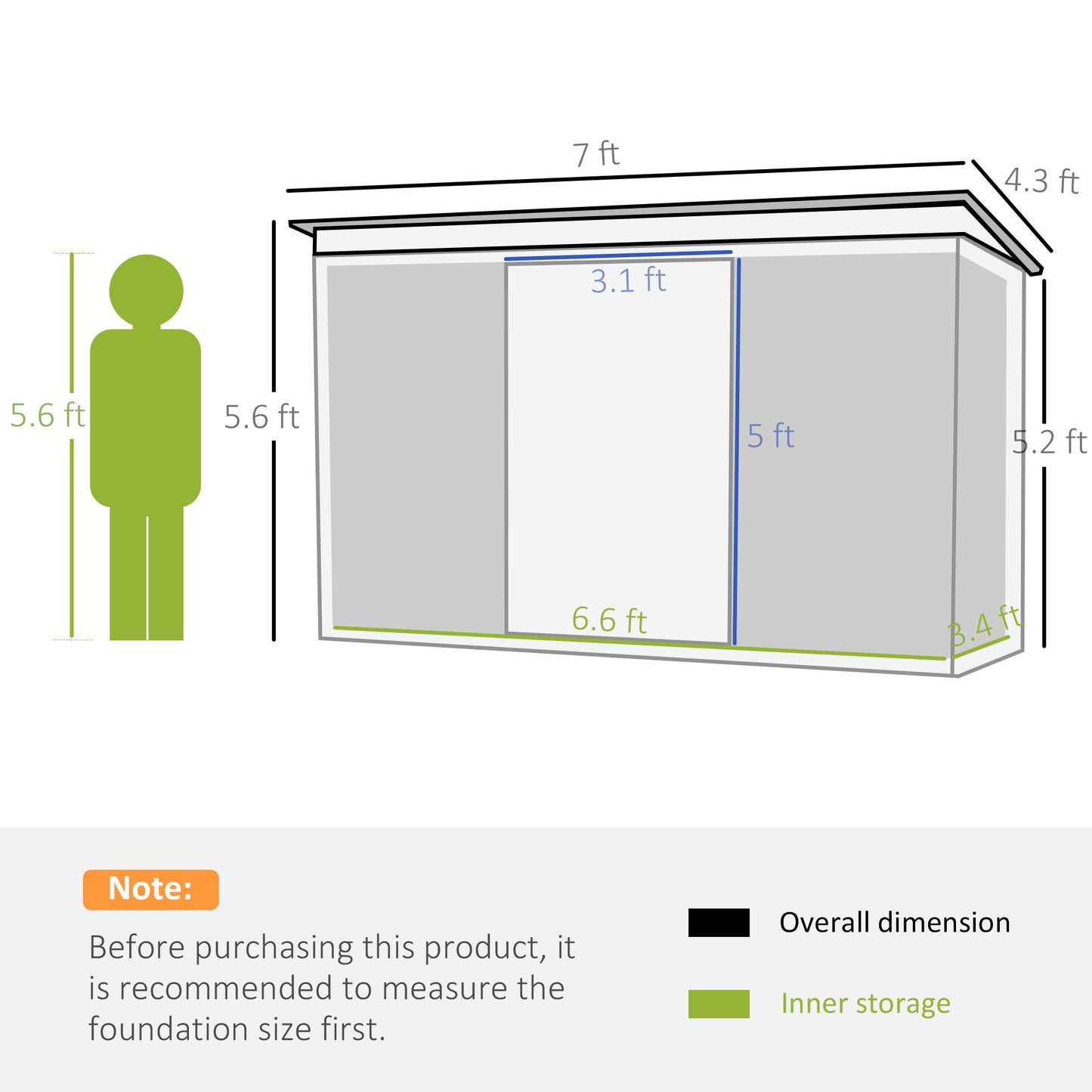 outsunny-pend-garden-storage-shed-w-foundation-double-door-ventilation-window-sloped-roof-outdoor-equipment-tool-storage-213-x-130-x-173-cm