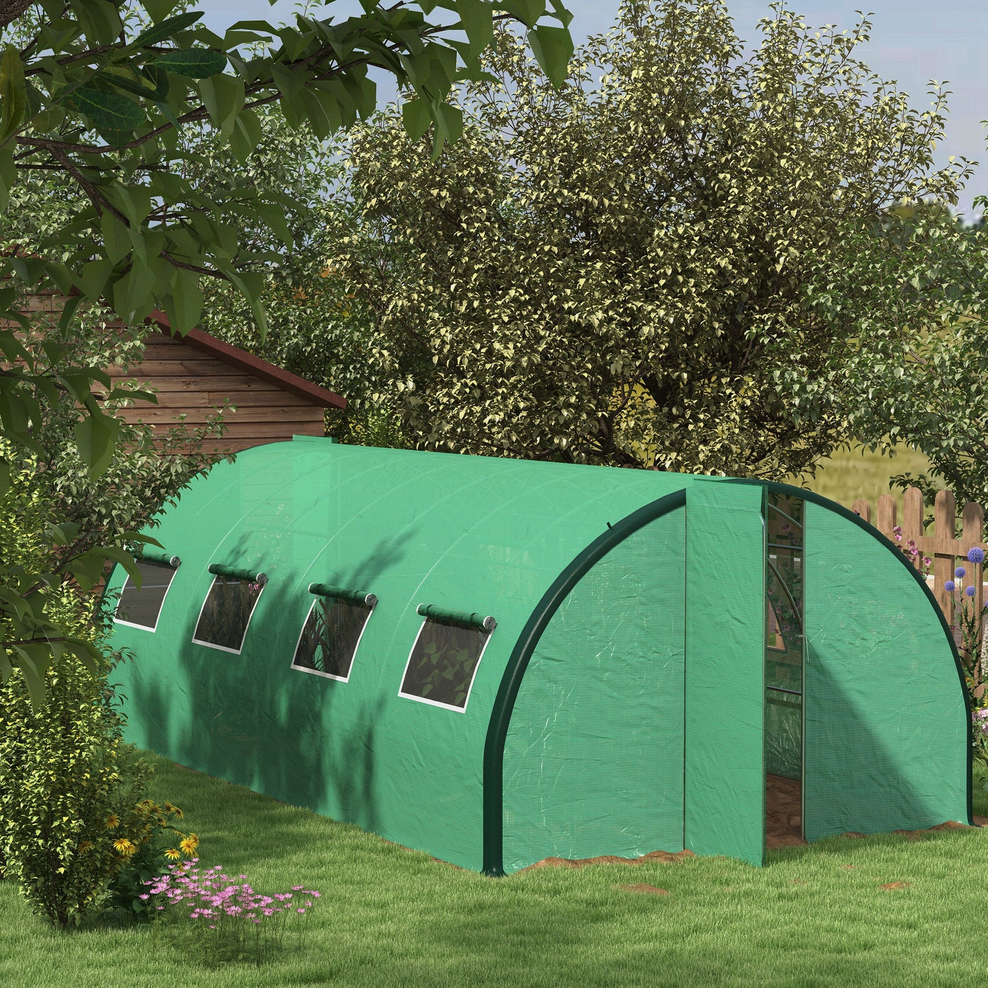 outsunny-polyethylene-upgraded-structure-walk-in-polytunnel-greenhouse-6-x-3m-green