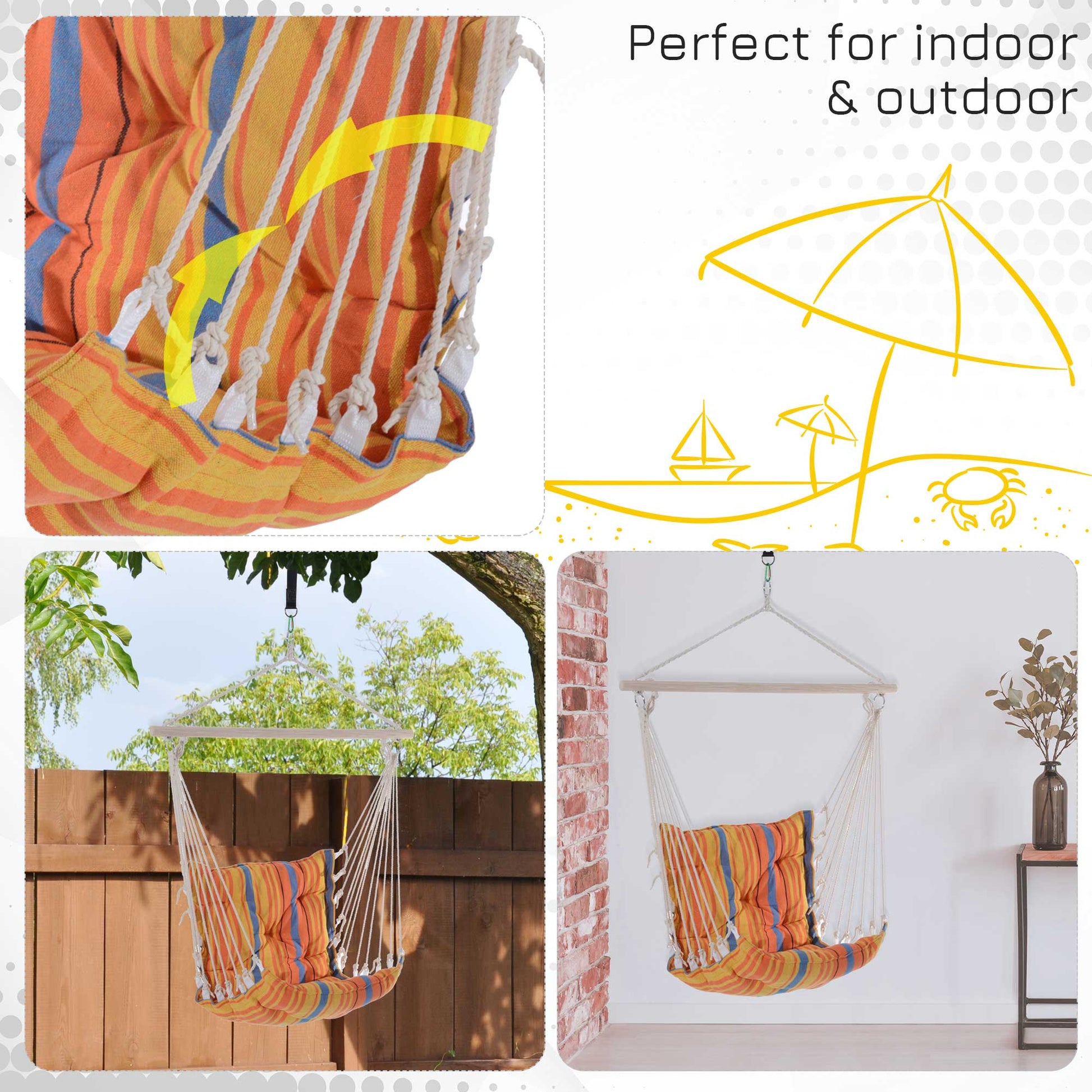 outsunny-hanging-hammock-chair-cotton-rope-cushioned-chair-garden-yard-patio-swing-seat-wooden-cotton-cloth-orange