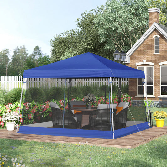 outsunny-3-6-x-3-6m-outdoor-garden-pop-up-gazebo-canopy-tent-sun-shade-event-shelter-folding-with-mesh-screen-side-walls-blue