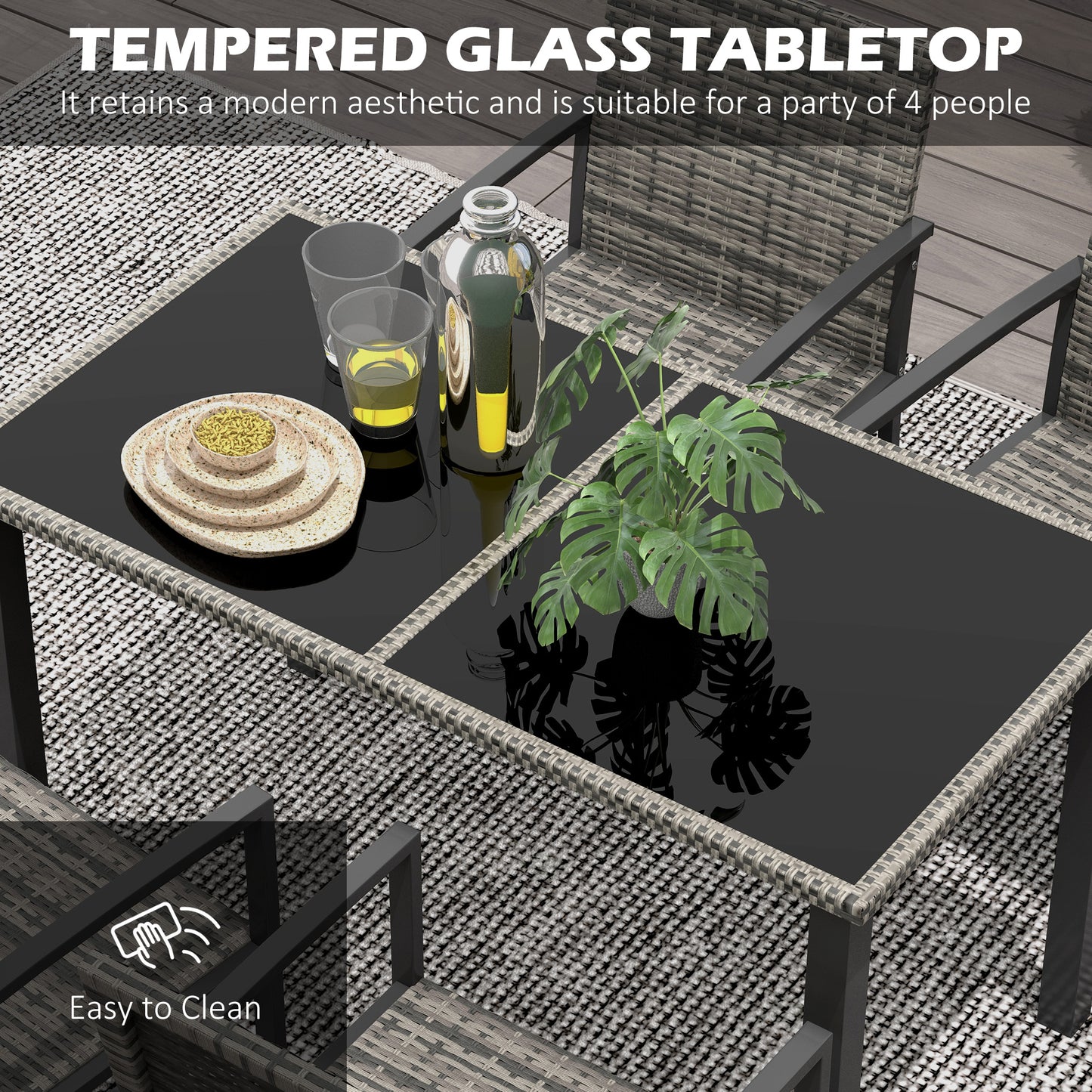 outsunny-outdoor-dining-set-5-pieces-patio-conservatory-with-tempered-glass-tabletop-4-dining-chairs-mixed-grey