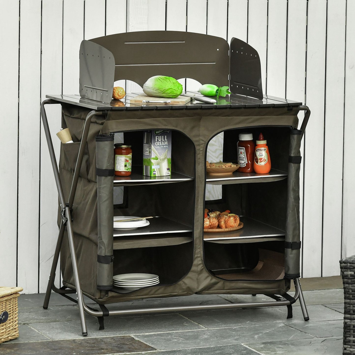 outsunny-camping-cupboard-foldable-camping-kitchen-storage-unit-w-windshield-6-shelves-for-bbq-party-picnics-backyards-with-carrying-bag