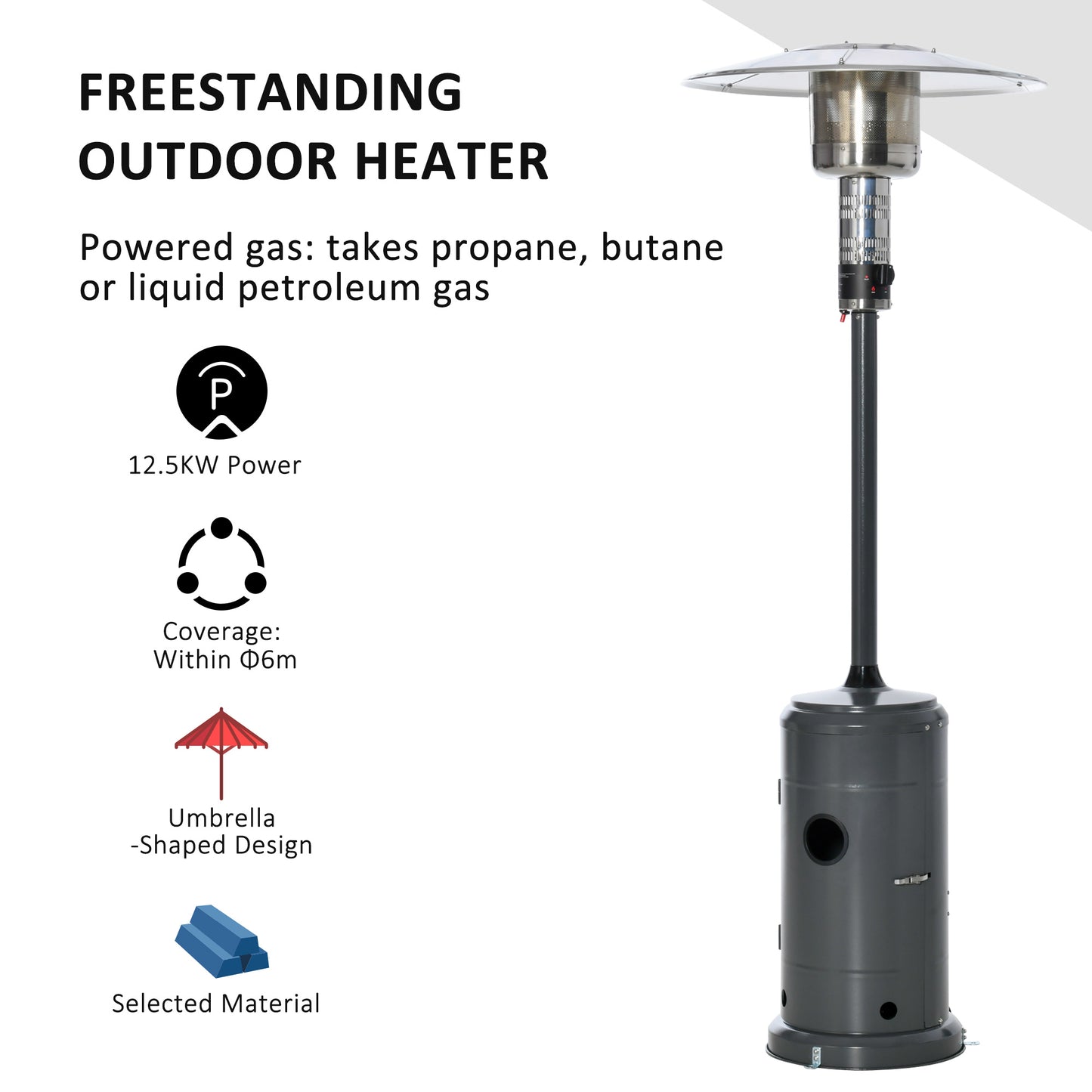 outsunny-12-5kw-outdoor-gas-patio-heater-freestanding-propane-heater-with-wheels-dust-cover-regulator-and-hose-charcoal-grey