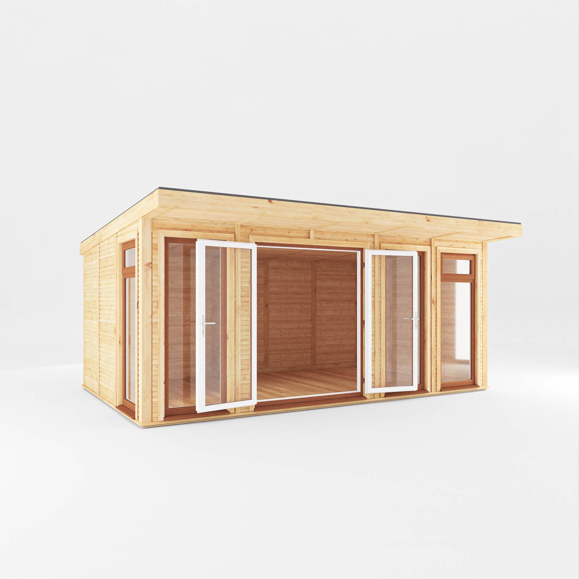 Sherwood Edwinstowe 5M X 3M Insulated Garden Room - (Upvc Windows & Doors) - Oak