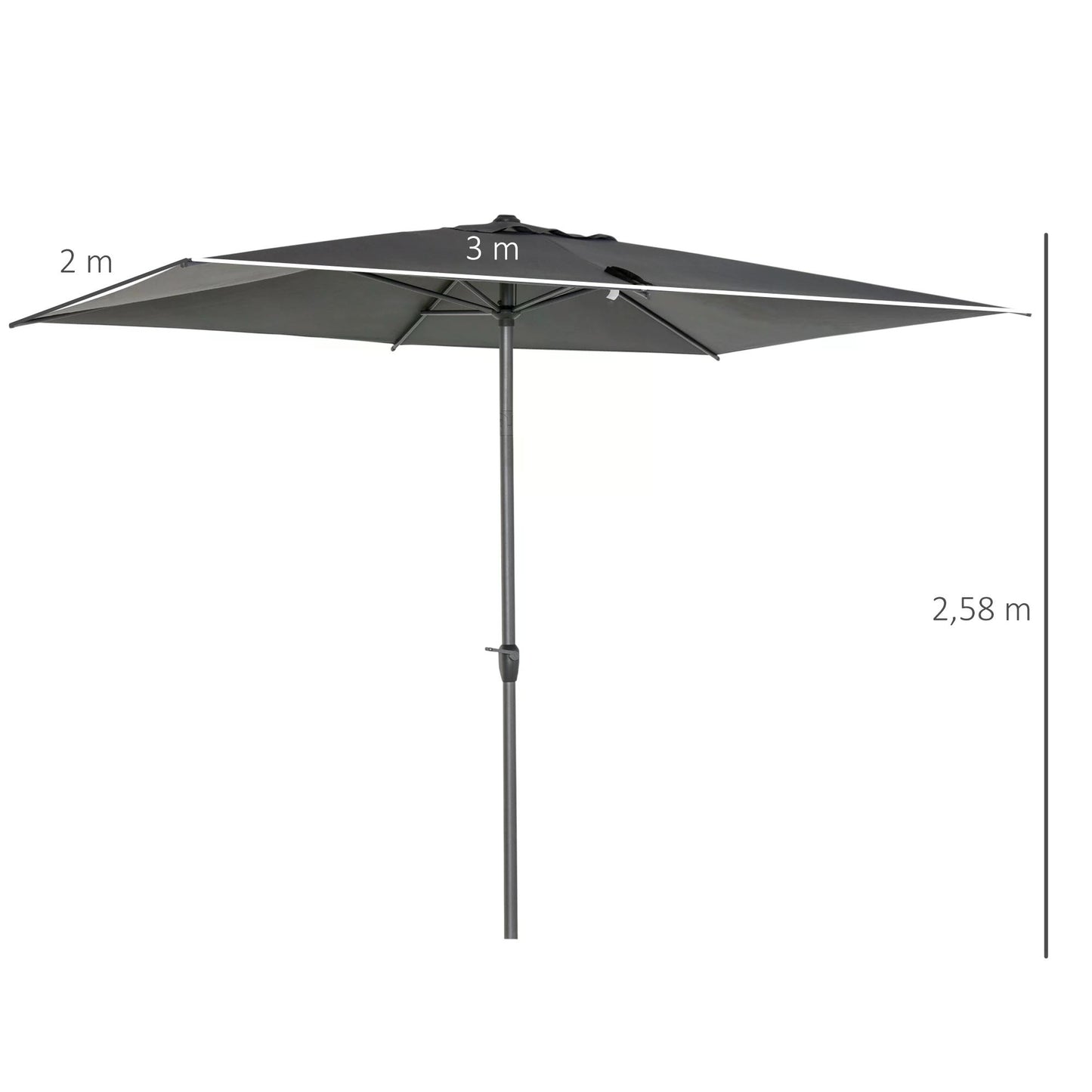 outsunny-3-x-2m-garden-parasol-patio-sun-umbrella-canopy-rectangular-sun-shade-aluminium-crank-tilt-mechanism-dark-grey