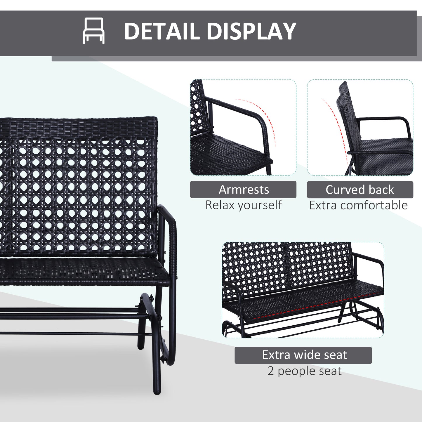 outsunny-2-seater-wicker-glider-bench-chair-rocking-chair-outdoor-patio-garden-armchair-high-back