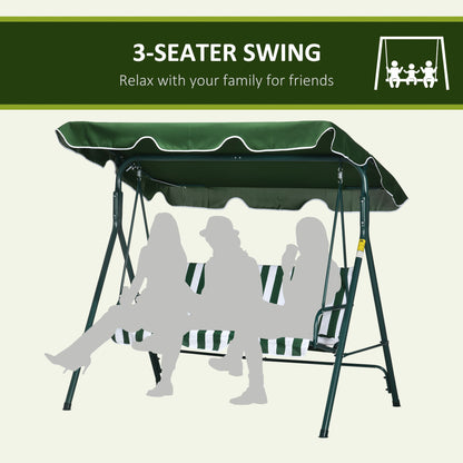 outsunny-3-seater-garden-swing-chair-w-adjustable-canopy-garden-swing-seat-with-steel-frame-padded-seat-green