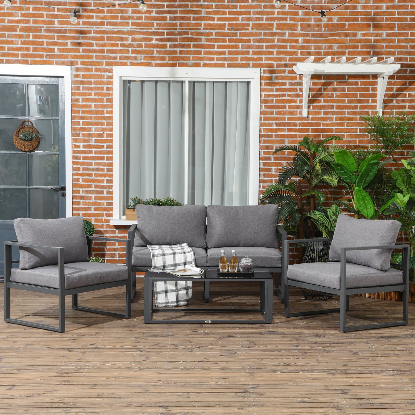 outsunny-4-pieces-garden-sofa-set-2-single-armchair-1-bench-side-table-set-aluminium-frame-patio-furniture-with-cushions-grey