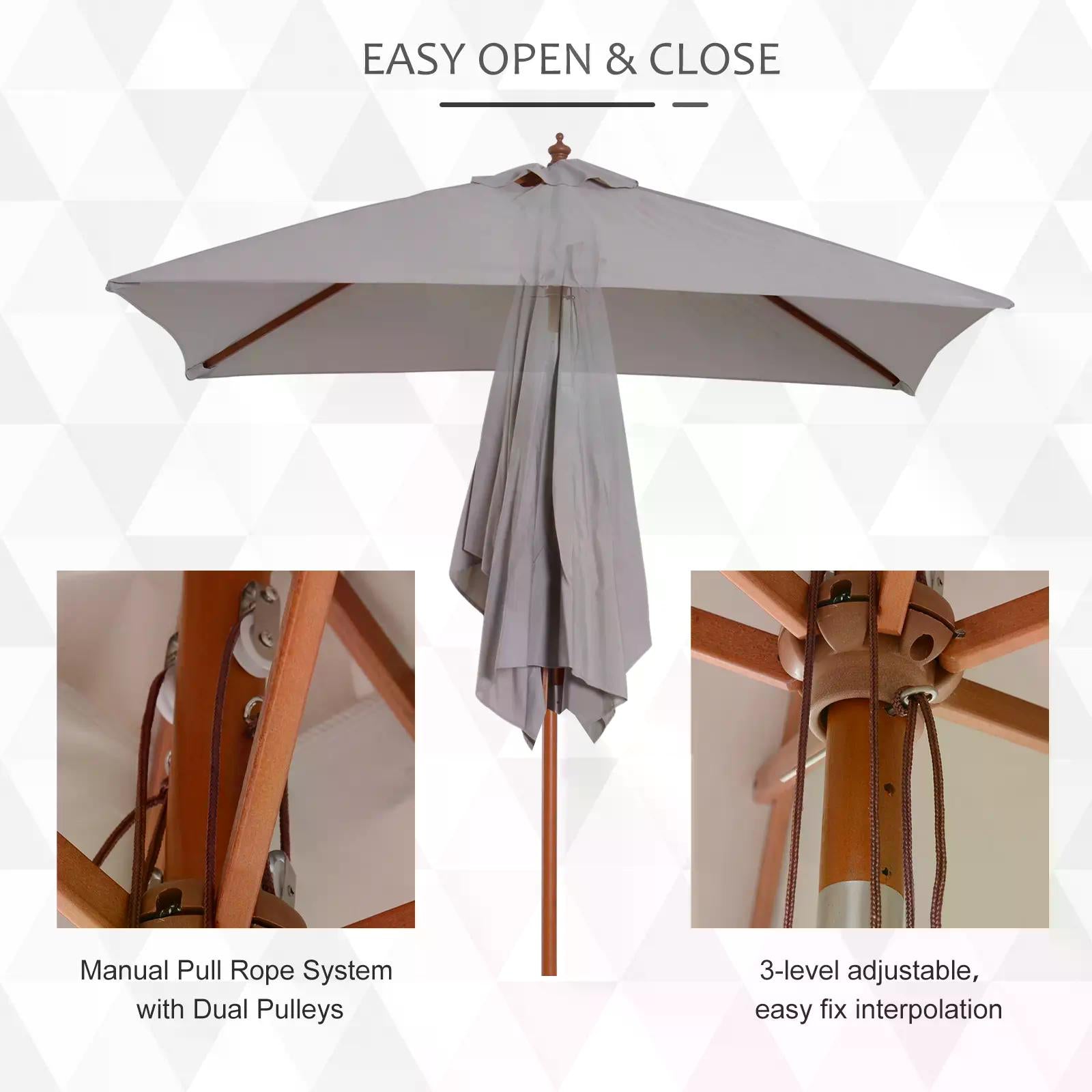 outsunny-2m-x-1-5m-patio-garden-parasol-sun-umbrella-sunshade-canopy-outdoor-backyard-furniture-fir-wooden-pole-6-ribs-tilt-mechanism-grey