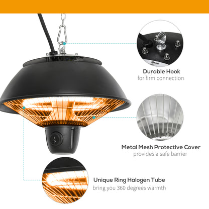 outsunny-600w-electric-heater-ceiling-hanging-halogen-light-with-adjustable-hook-chain-black-aluminium-frame