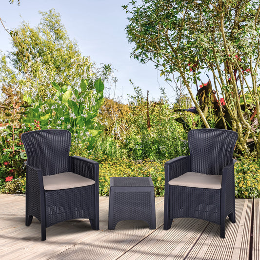 outsunny-3-pcs-rattan-effect-garden-bistro-set-2-chairs-coffee-table-set-with-cushion-patio-lawn-balcony-furniture-dark-brown