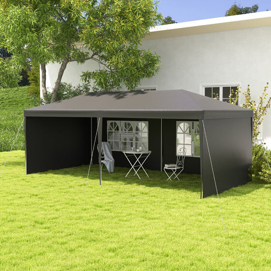 outsunny-6-x-3-m-party-tent-gazebo-marquee-outdoor-patio-canopy-shelter-with-windows-and-side-panels-dark-grey