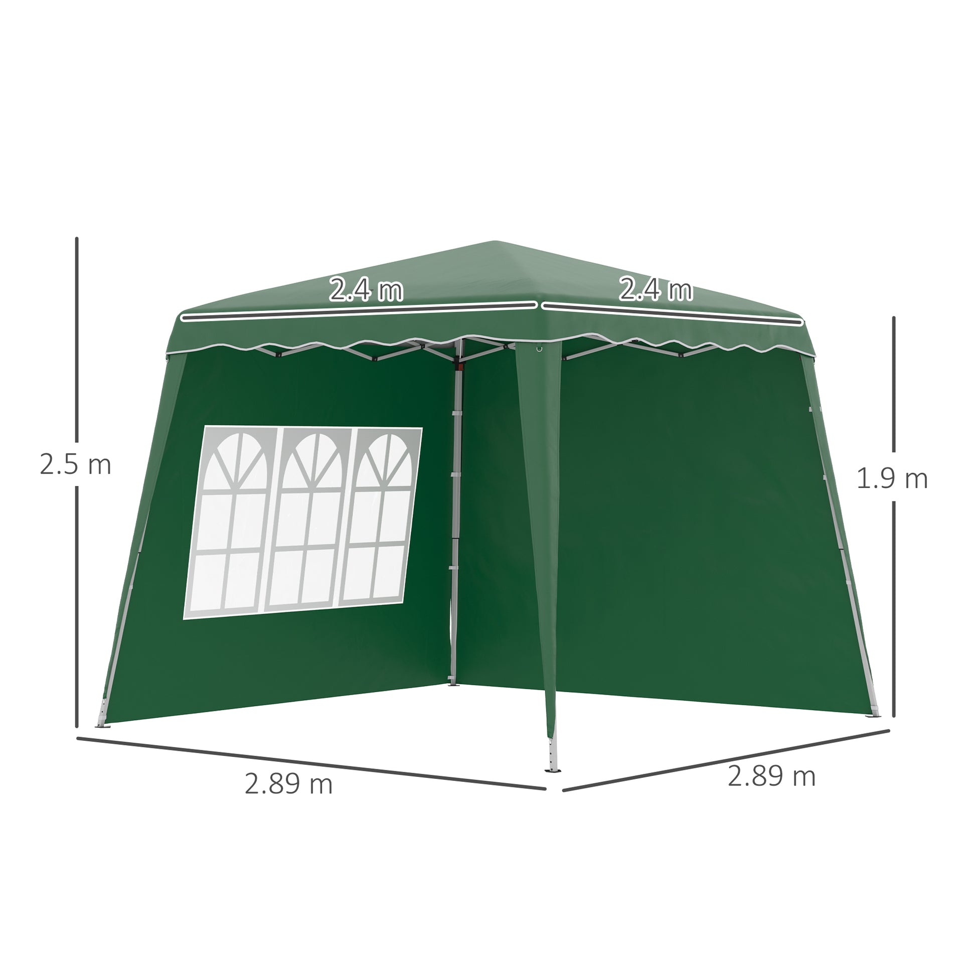 outsunny-pop-up-gazebo-with-2-sides-slant-legs-and-carry-bag-height-adjustable-uv50-party-tent-event-shelter-for-garden-patio-green