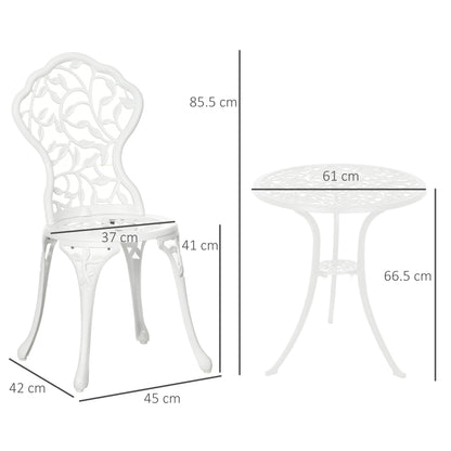 outsunny-3-pcs-aluminium-bistro-set-garden-furniture-dining-table-chairs-antique-outdoor-seat-patio-seater-white