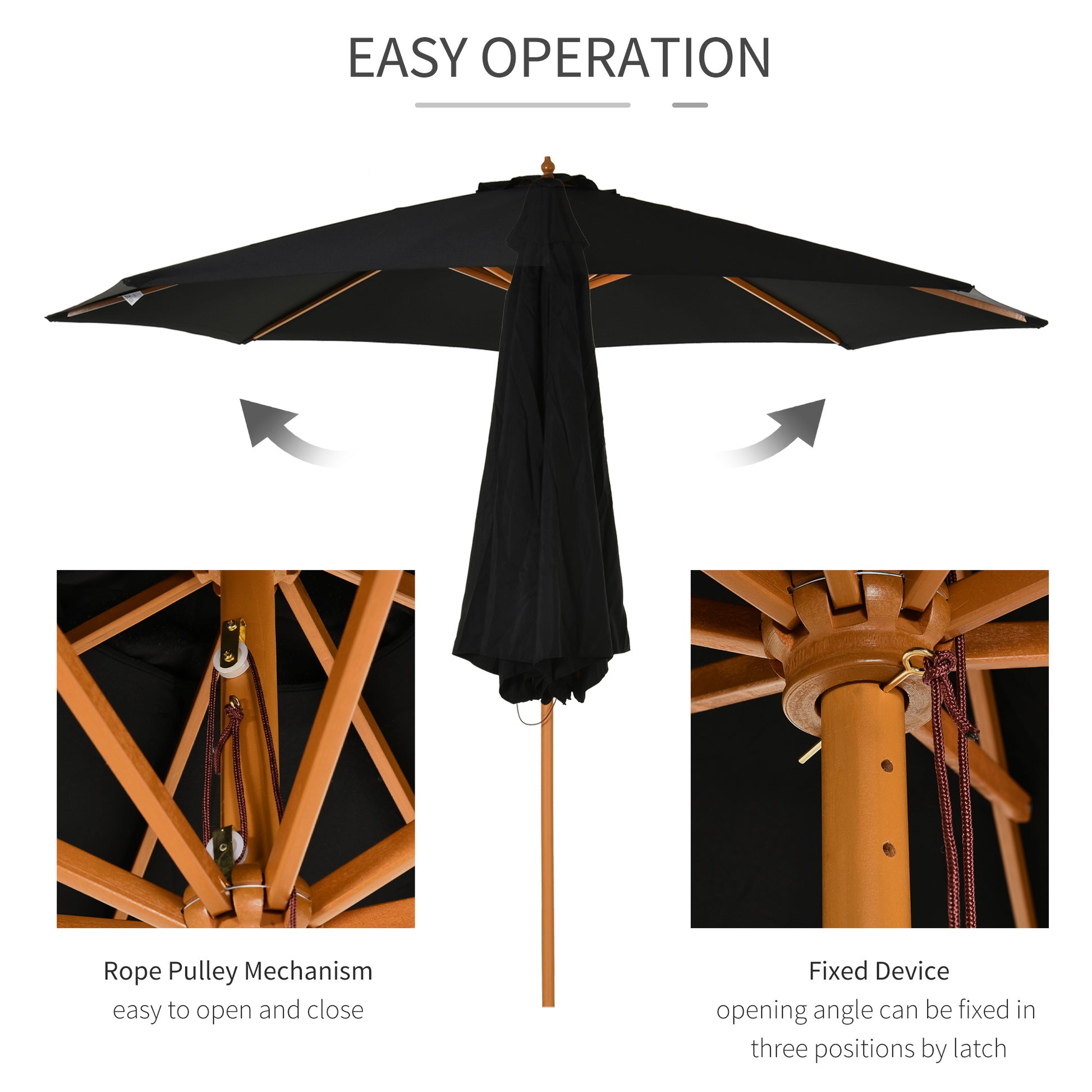 outsunny-3m-bamboo-wooden-market-patio-umbrella-garden-parasol-outdoor-sunshade-canopy-8-ribs-black