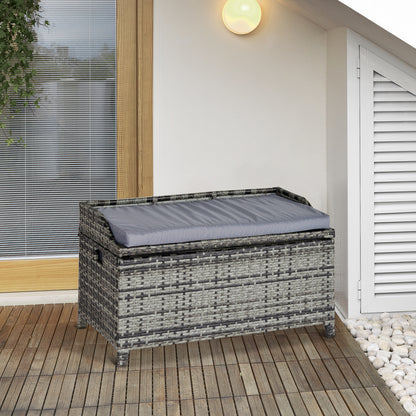 outsunny-patio-pe-rattan-wicker-storage-basket-box-bench-seat-furniture-w-cushion-mixed-grey