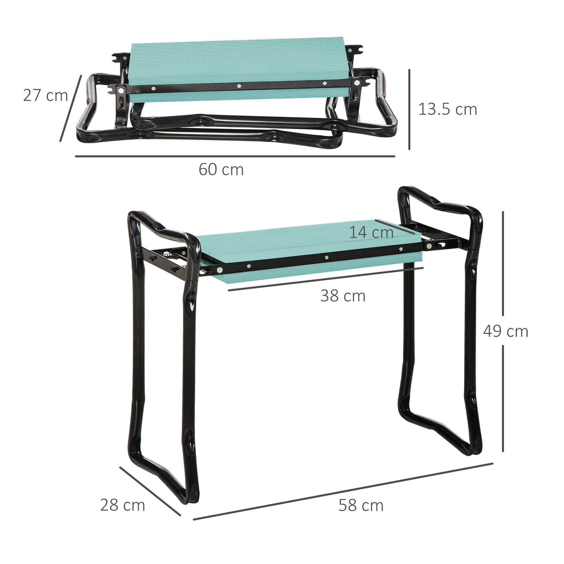 outsunny-2-in-1-garden-patio-seat-kneeling-pad-support-bench-foldable-knee-protector-green