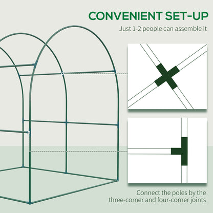 outsunny-walk-in-polytunnel-greenhouse-green-house-for-garden-with-roll-up-window-and-door-1-8-x-1-8-x-2-m-green