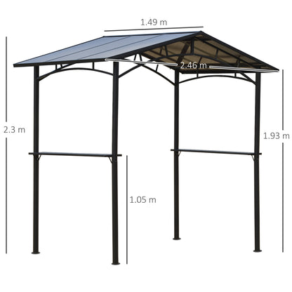 outsunny-8ft-x-5ft-outdoor-bbq-protective-gazebo-tent-aluminium-steel-frame-w-2-shelves-hardtop-roof-canopy-ground-stakes-safe-cooking