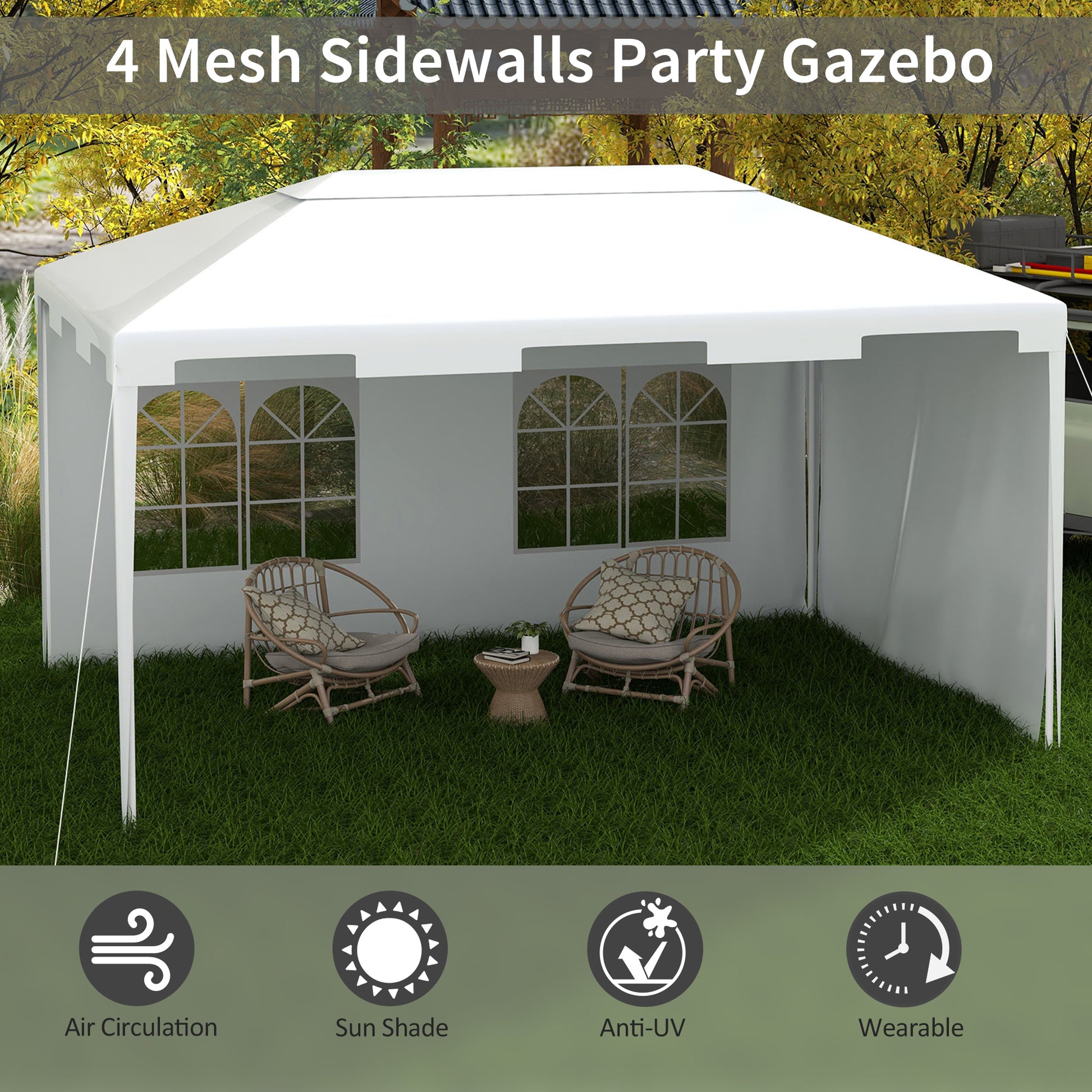 outsunny-3-x-4-m-garden-gazebo-shelter-marquee-party-tent-with-2-sidewalls-for-patio-yard-outdoor-white