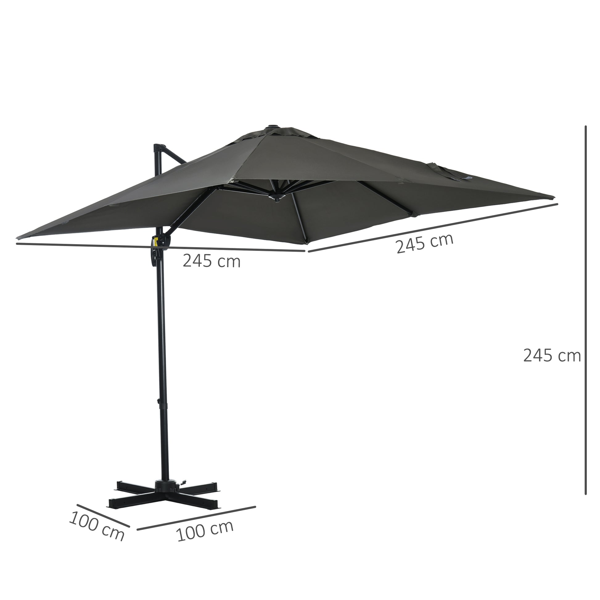 outsunny-2-5-x-2-5m-patio-offset-parasol-cantilever-umbrella-sun-shade-canopy-shelter-360-rotation-with-crank-handle-and-cross-base-grey