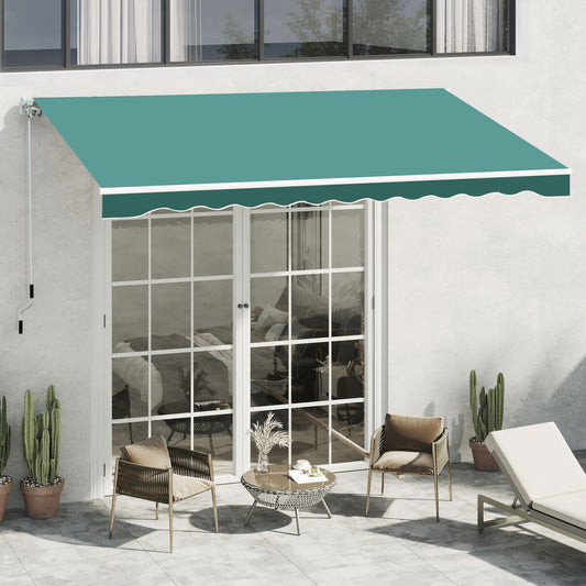 outsunny-3-5-x-2-5-m-garden-patio-manual-awning-canopy-sun-shade-shelter-with-winding-handle-green