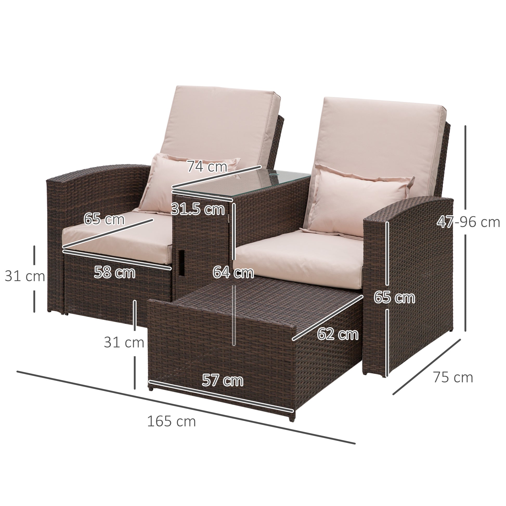 outsunny-outdoor-garden-rattan-companion-sofa-chair-stool-lounger-recliner-love-sunbed-daybed-patio-wicker-weave-furniture-set-assembled-brown