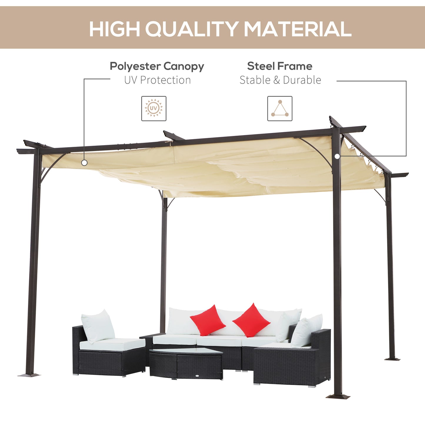 outsunny-3-5m-x-3-5m-metal-pergola-gazebo-awning-retractable-canopy-outdoor-garden-sun-shade-shelter-marquee-party-bbq-beige