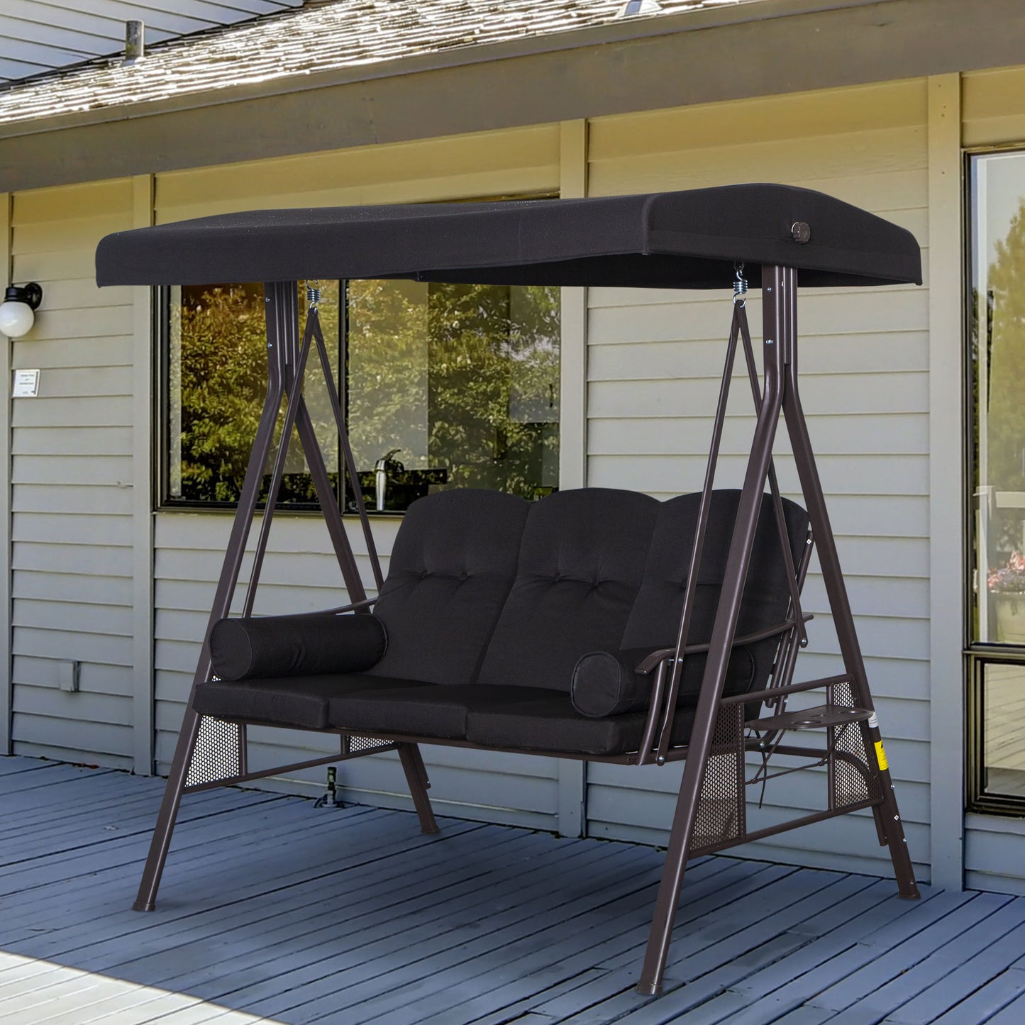 outsunny-swing-chair-hammock-chair-3-seater-canopy-cushion-shelter-outdoor-bench-black