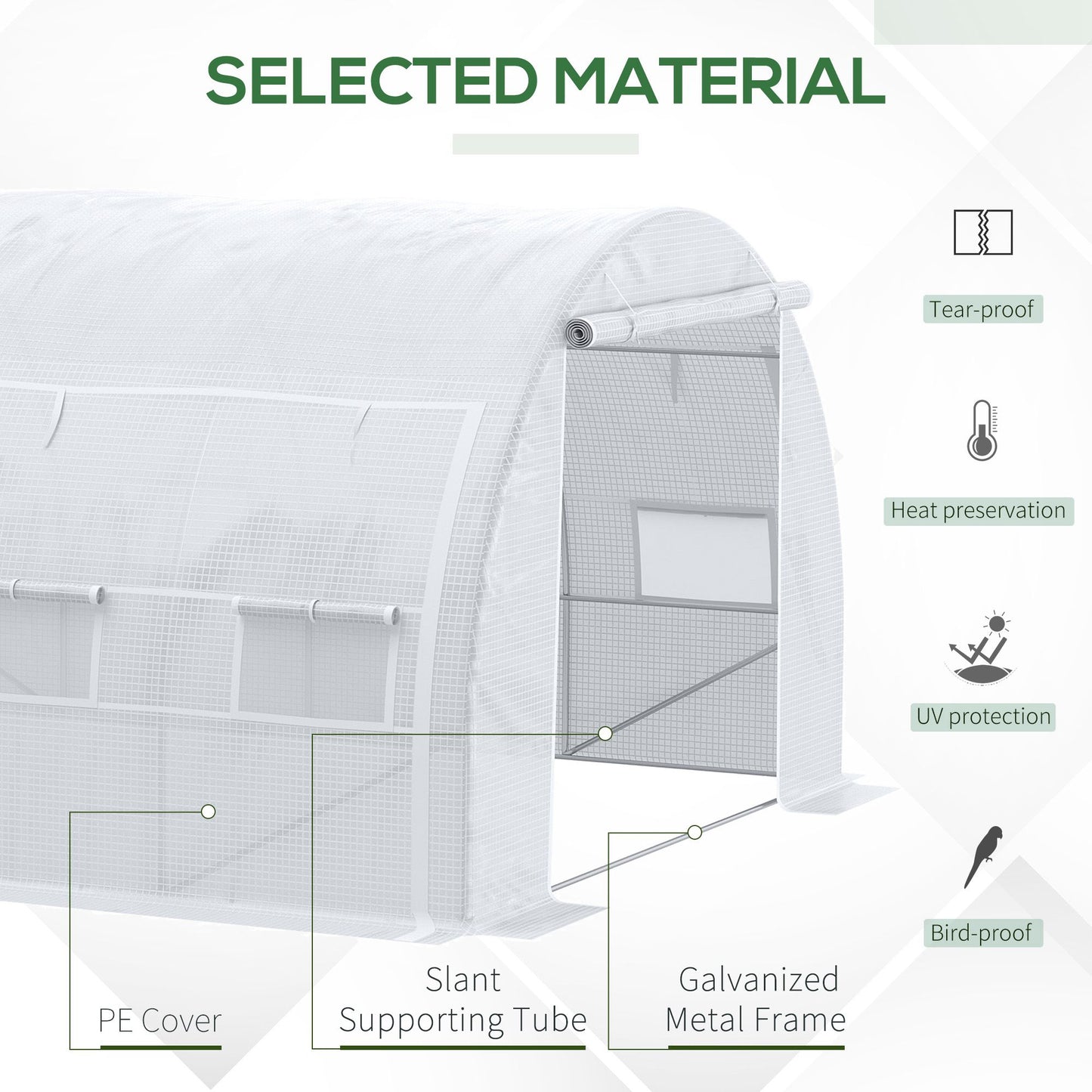 outsunny-4-x-3-x-2-m-polytunnel-greenhouse-with-steel-frame-reinforced-cover-zippered-door-and-8-windows-for-garden-and-backyard-white