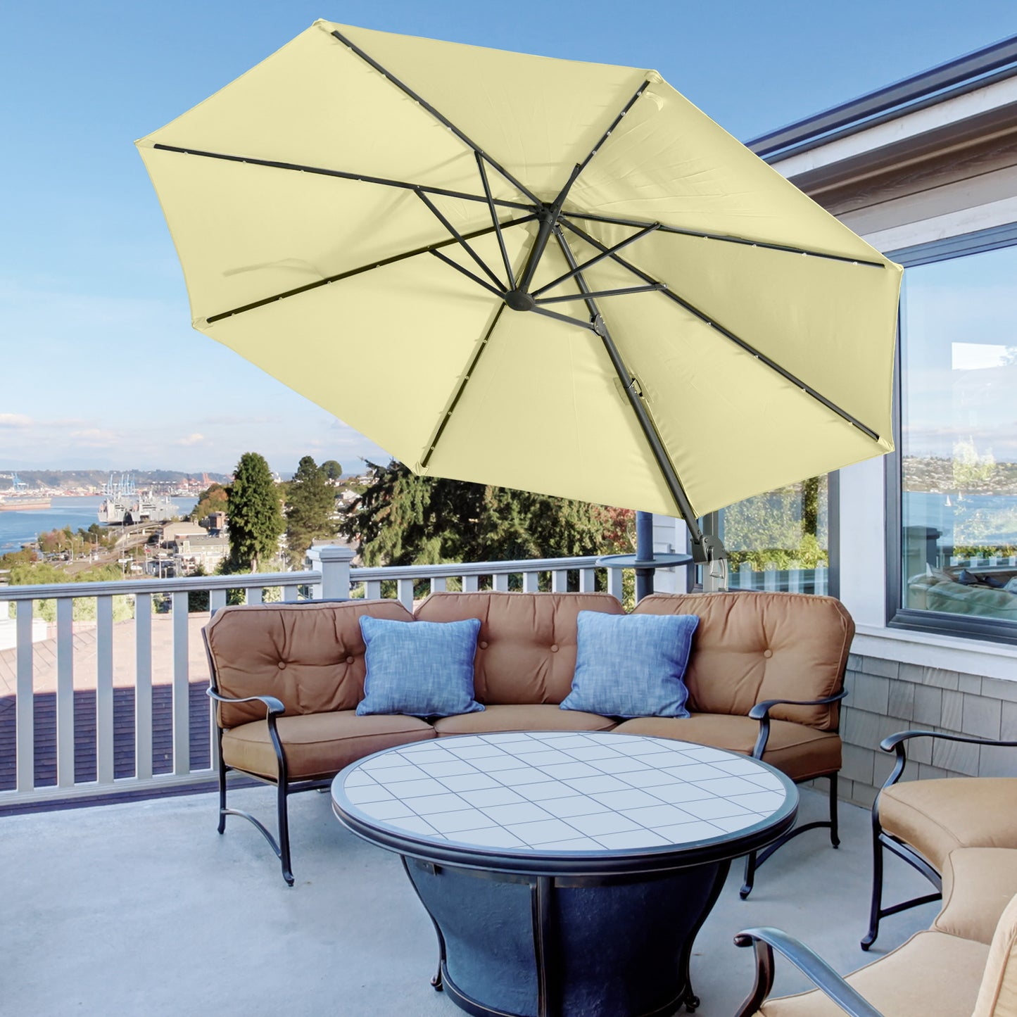 outsunny-3-meter-patio-offset-roma-parasol-garden-umbrella-cantilever-hanging-sun-shade-canopy-shelter-360-rotation-with-cross-base-beige