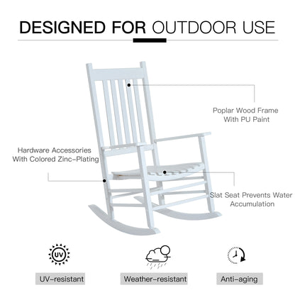 outsunny-outdoor-porch-rocking-chair-armchair-wooden-patio-rocker-balcony-deck-garden-seat-white