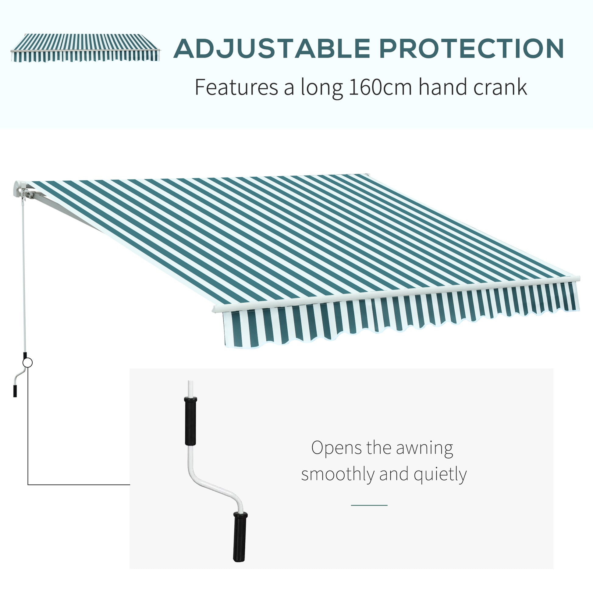 outsunny-3m-x-2-5m-garden-patio-manual-awning-canopy-sun-shade-shelter-with-winding-handle-retractable-green-white