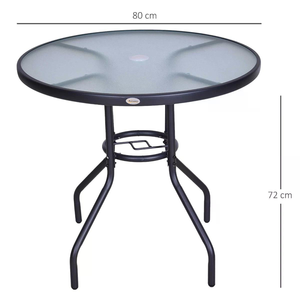 outsunny-outdoor-round-dining-table-tempered-glass-top-steel-garden-table-w-parasol-hole-80cm